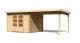 Dřevěný domek KARIBU BASTRUP 5 + přístavek 300 cm (73299) natur LG2912 - thumb (0)