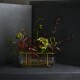 Váza IKEBANA 33 cm, zlatá, sklo, Fritz Hansen - thumb (3)