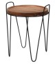 HOMESTYLING Odkládací stolek sada 2 ks TEAK / kov KO-J11302300 - thumb (1)