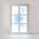 Nástěnné dekorační světlo WINDOW #3 90 x 57 cm, bílá, dřevo / akryl, Seletti - thumb (1)