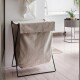 Koš na prádlo HERMAN 65 cm, železo / bavlna, ferm LIVING - thumb (1)