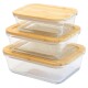 Box na potraviny PKV-008 650 ml, sklo / bambus, Pebbly - thumb (4)