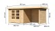 Dřevěný domek KARIBU ASKOLA 3 + přístavek 240 cm včetně zadní a boční stěny (77725) natur LG3234 - thumb (1)