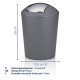 KELA Koš kosmetický MARTA 1,7 l plast starorůžová KL-24374 - thumb (5)