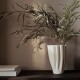 Váza DEDALI 25,5 cm, bílá, kamenina, ferm LIVING - thumb (1)
