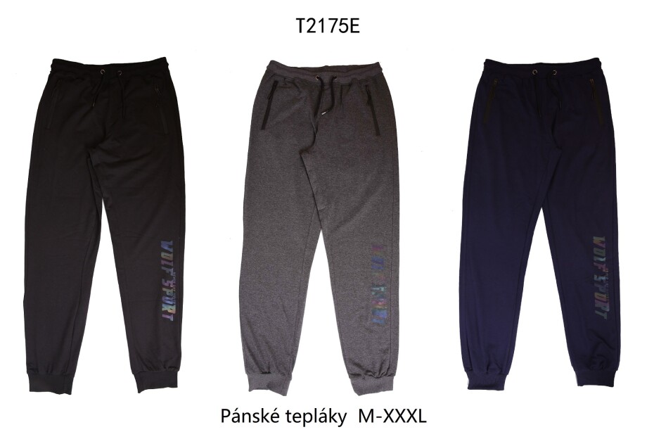Pánské tepláky - Wolf T2175E, černá Barva: Černá, Velikost: XXL - main (1)