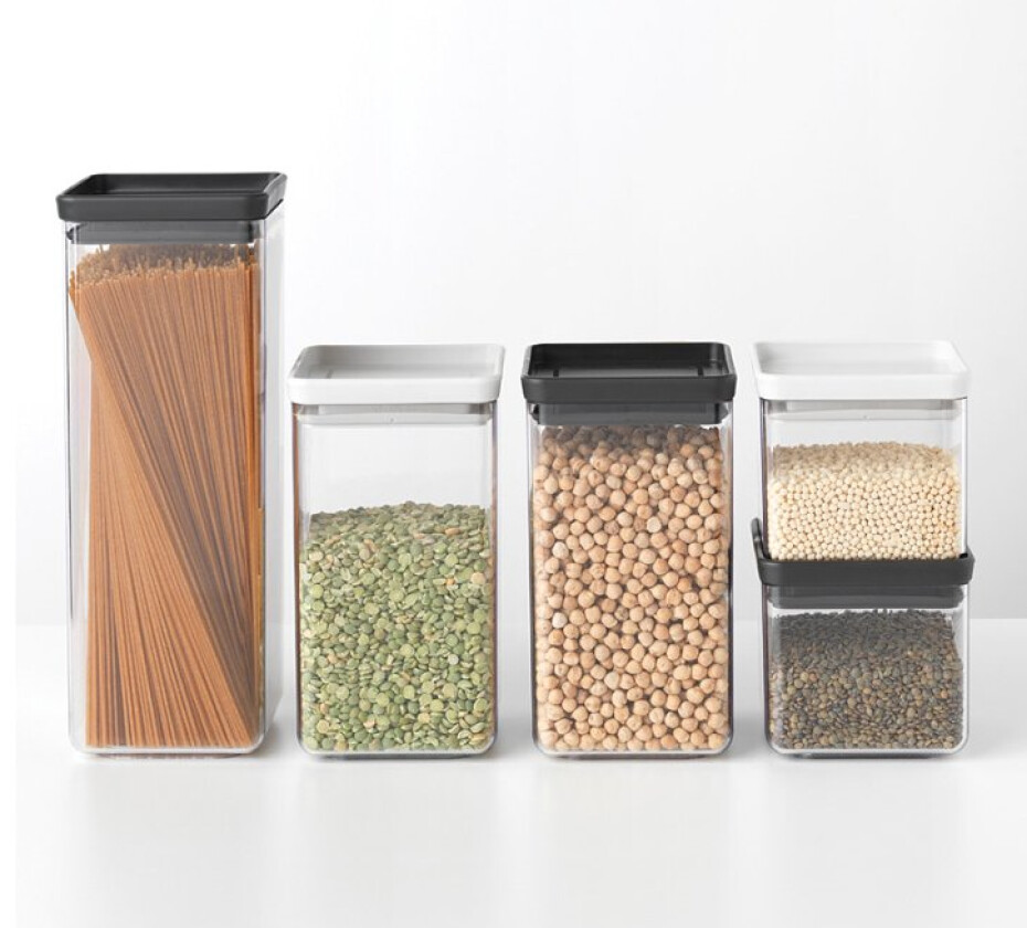 Box na potraviny TASTY PLUS 700 ml, tmavě šedá, plast, Brabantia - main (4)