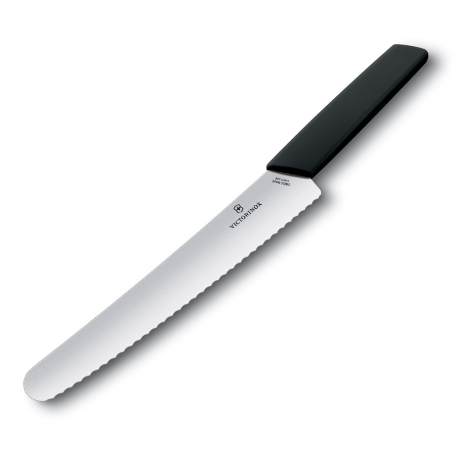 Nůž na chleba SWISS MODERN 22 cm, černá, Victorinox - main (1)