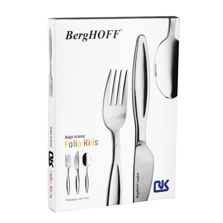 BERGHOFF Příbor dětský nerez 18/10 FOLIO sada 3 ks BF-1204032 - main (1)