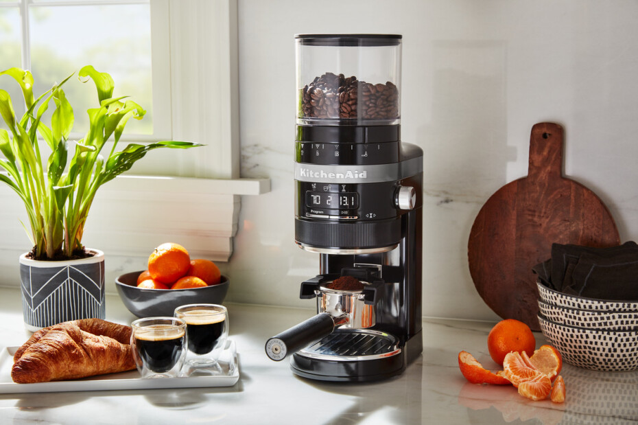 Elektrický mlýnek na kávu 5KCG8433EOB, s mlecími kameny, černá, KitchenAid - main (2)