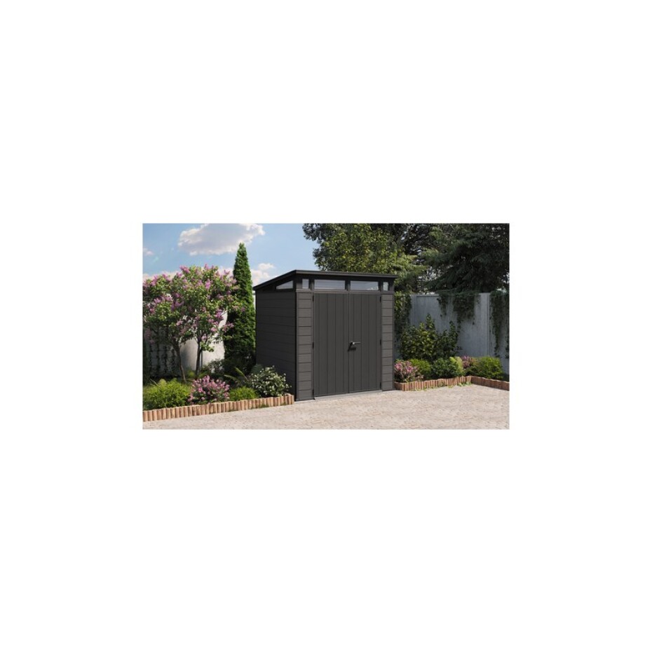 Keter Zahradní domek Keter Cortina 7x7 grafitový, s podlahou KT-610605 - main (1)