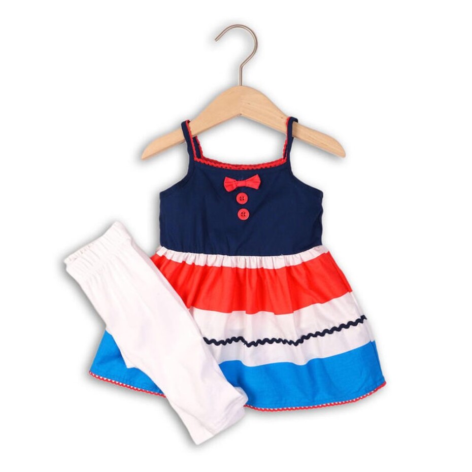 Dívčí set, legíny bavlněné a top, Minoti, CORAL 5, holka - 80/86 | 12-18m - main (0)