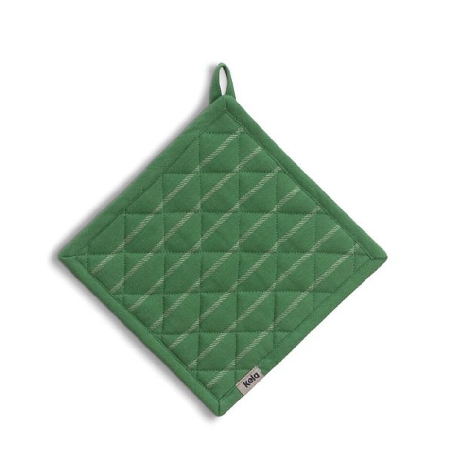 KELA Chňapka kuchyňská Cora 100% bavlna zelená 20x20cm KL-12820 - main (0)