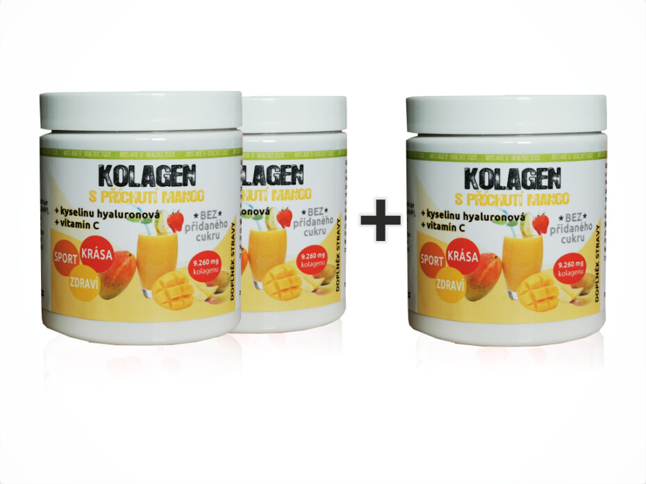 Bio-Detox Kolagen s příchutí MANGO 2 + 1 ZDARMA - main (2)