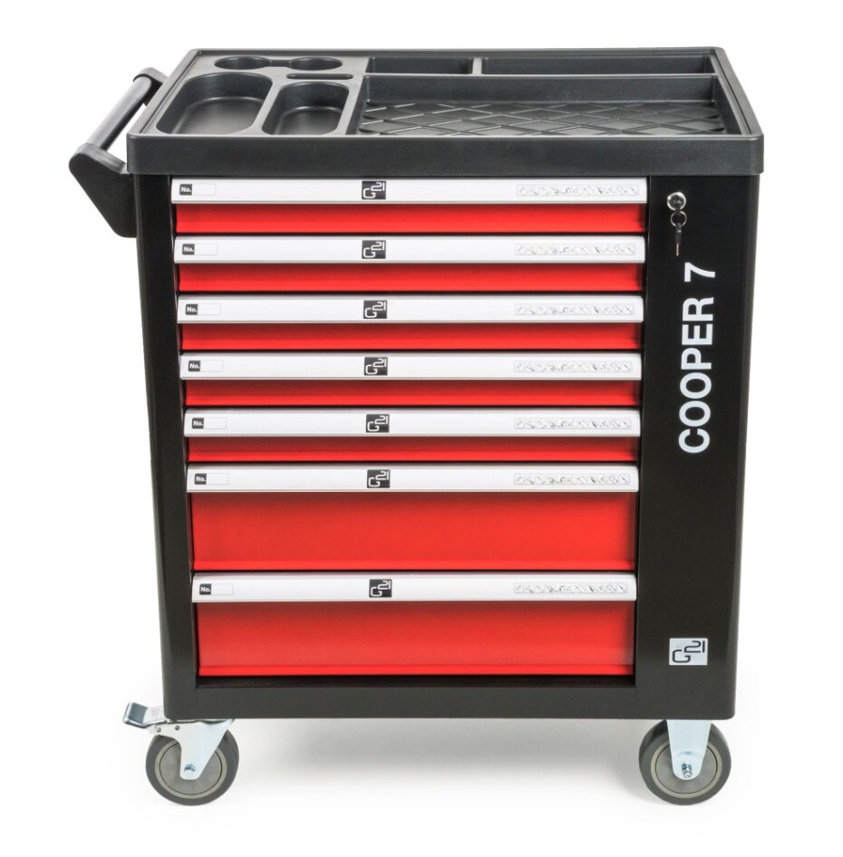G21 Dílenský vozík G21 Cooper 7, černo-červený G21-6350404 - main (1)