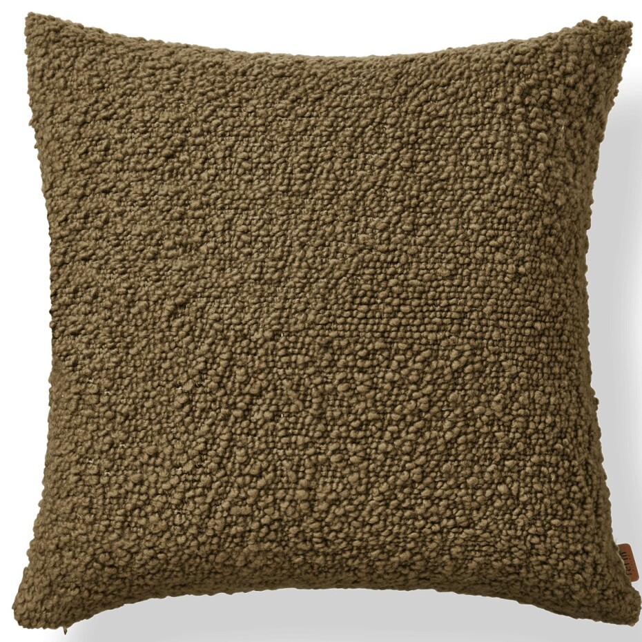 Dekorační polštář MOOR 50 x 50 cm, olivová, vlna, ferm LIVING - main (0)