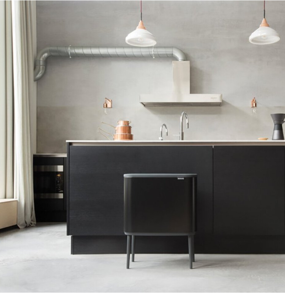 Dotykový odpadkový koš BO TOUCH BIN 36 l, matná černá, Brabantia - main (4)