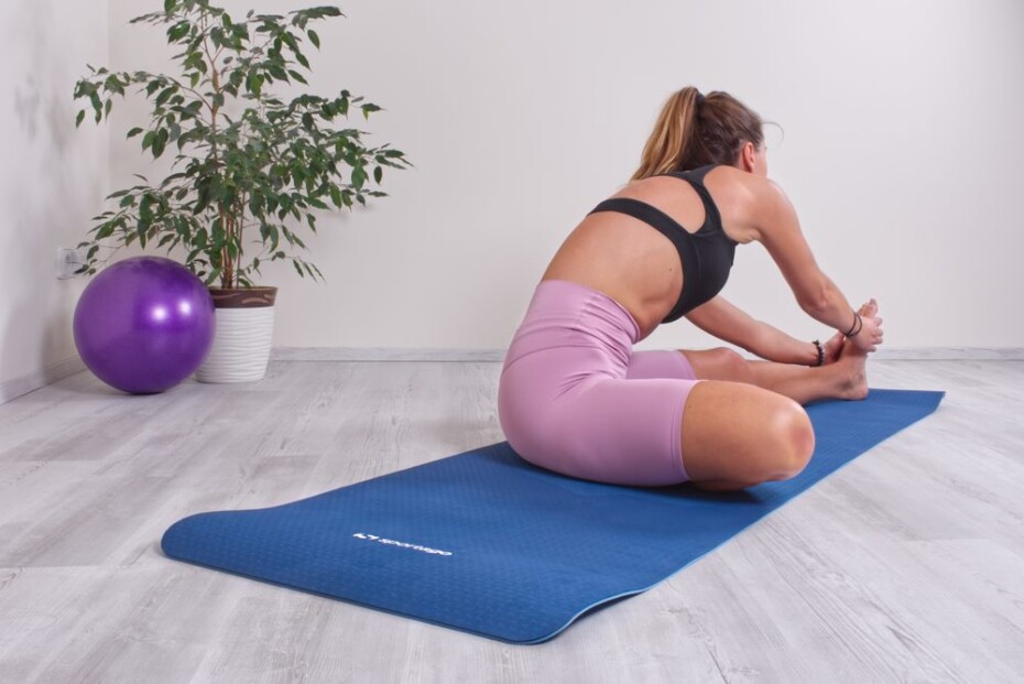 Podložka na cvičení Sportago TPE Yoga dvouvrstvá 173x61x0,6 cm Modrá - main (5)