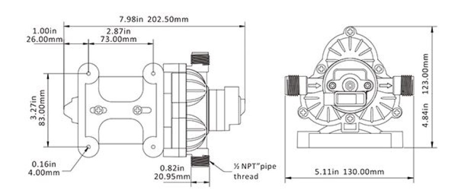 Samonasávací čerpadlo SEAFLO 33 230 V AC - main (3)