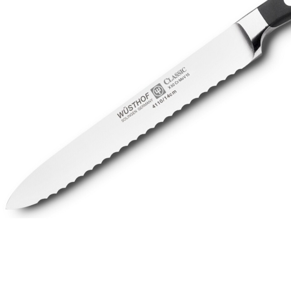Univerzální nůž CLASSIC 14 cm, se zoubkovaným ostřím, WÜSTHOF - main (2)