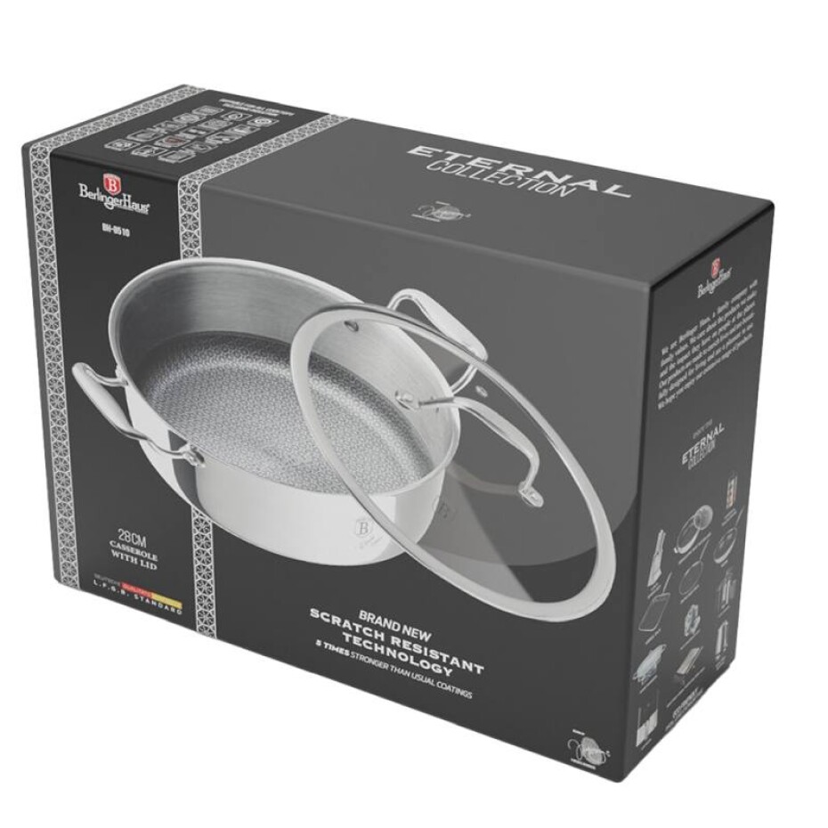 BERLINGERHAUS Kastrol s poklicí a nepřilnavým povrchem 28 cm Eternal Collection BH-8510 - main (1)
