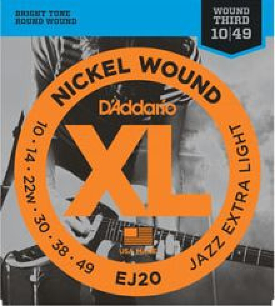 D'Addario EJ20 Nickel Wound Jazz Extra Light - .010 - .049 - main (0)