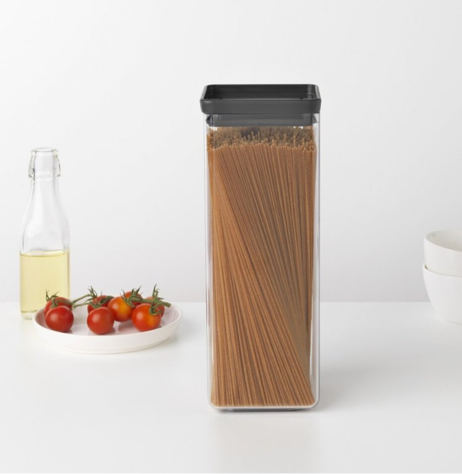 Box na potraviny TASTY PLUS 2,5 l, tmavě šedá, plast, Brabantia - main (1)
