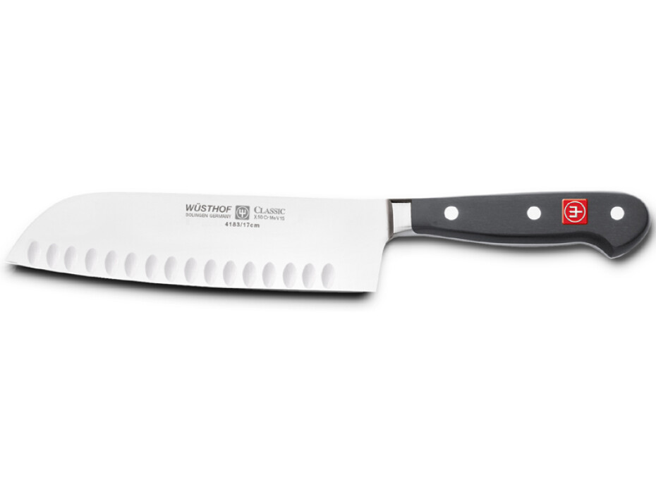 Santoku nůž CLASSIC 17 cm, s výbrusem, WÜSTHOF - main (0)