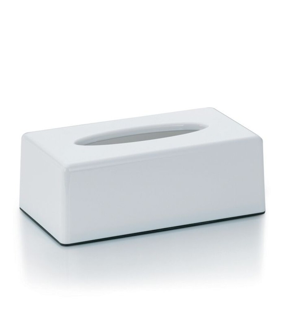 KELA Kosmetický box na kapesníky PANNO plast, bílý KL-22347 - main (1)