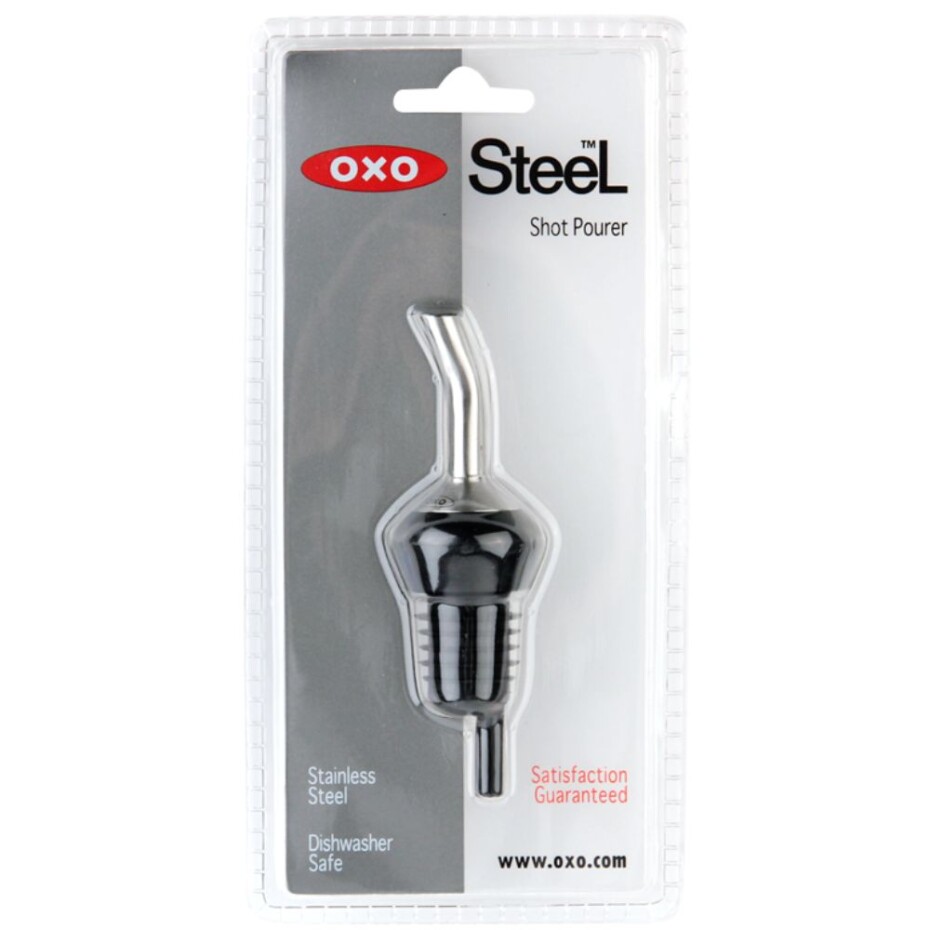 Barmanská nálevka STEEL 10 cm, stříbrná, nerezová ocel, OXO - main (5)