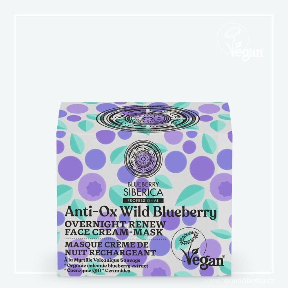 Wild Blueberry Siberica Noční obnovující pleťová krémová maska 50 ml - main (0)