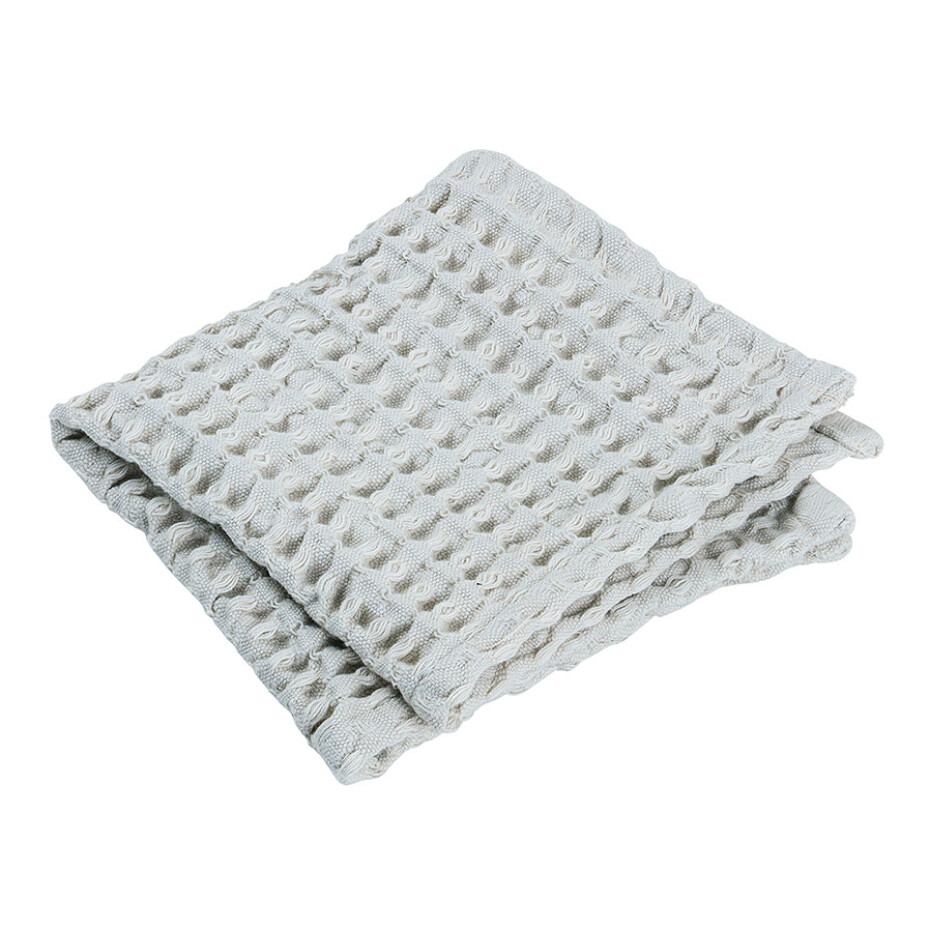 Ručník na ruce CARO 30 x 30 cm, s vaflovým vzorem, světle šedá, Blomus - main (0)