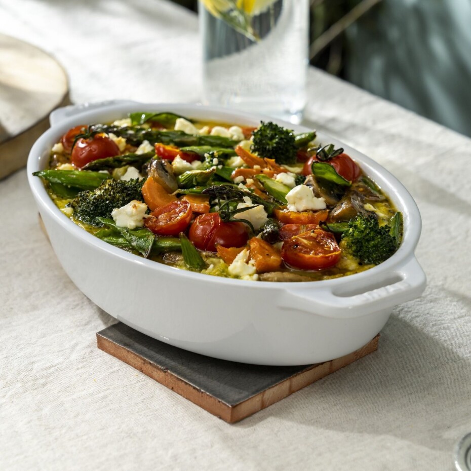 Zapékací mísa 23 cm, bílá, keramika, Staub - main (5)