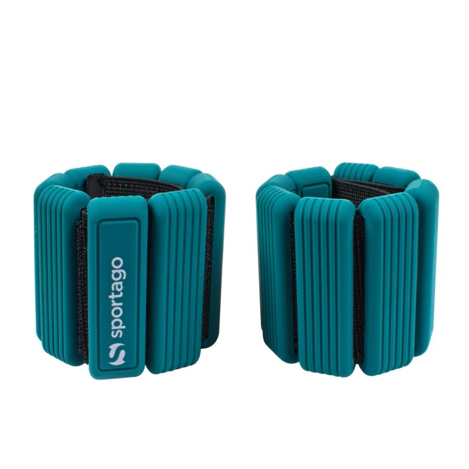 Sportago Fity Groove silikonové závaží na kotníky 2x0,5 kg, zelené - main (3)