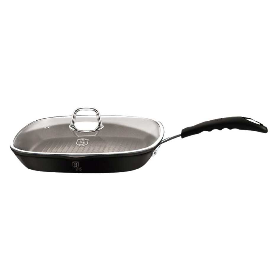 BERLINGERHAUS Pánev grilovací s poklicí 28 cm Black Professional Line BH-6130 - main (5)