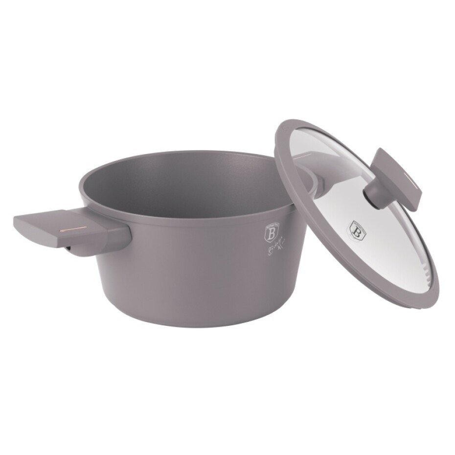 BERLINGERHAUS Kastrol s titanovým povrchem a poklicí 20 cm Taupe Collection BH-8100 - main (5)