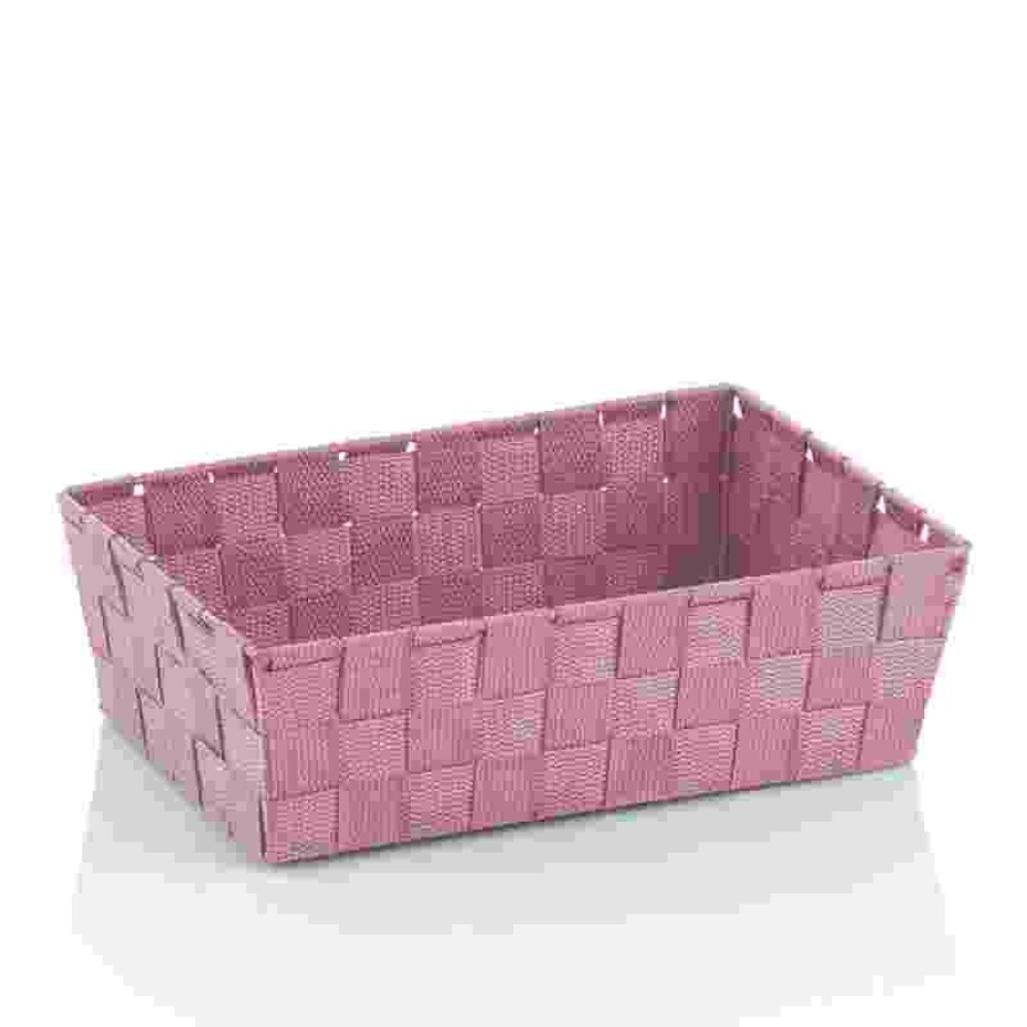KELA Košík Alvaro plast starorůžová 30x21 cm KL-24352 - main (1)