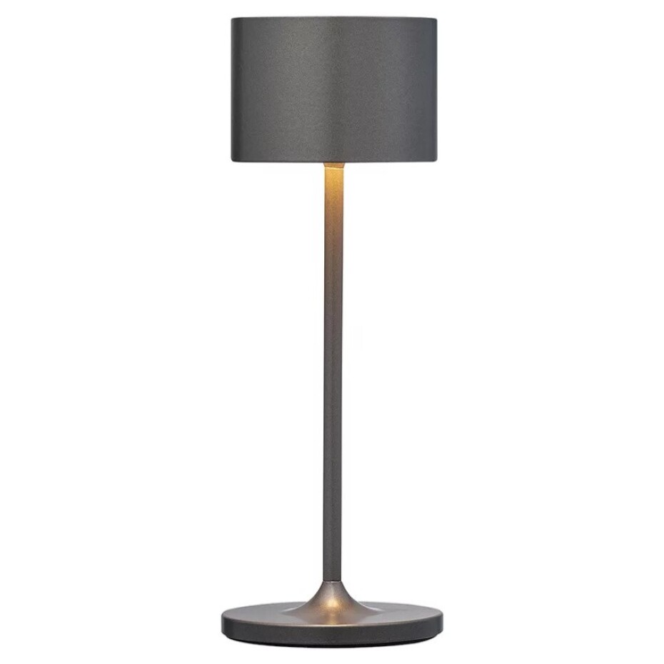 Přenosná stolní lampa FAROL MINI 19,5 cm, LED, gunmetal, hliník, Blomus - main (0)