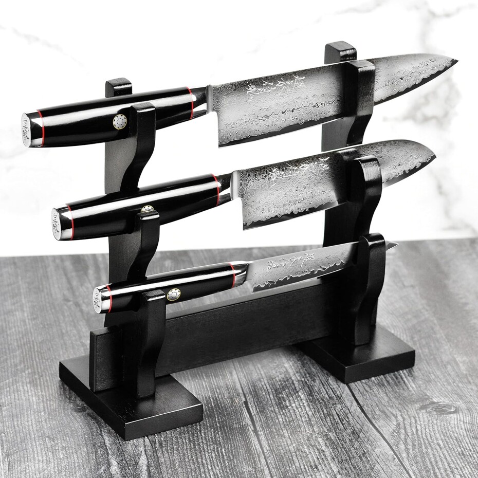 Santoku nůž SUPER GOU YPSILON 16,5 cm, černá, Yaxell - main (2)