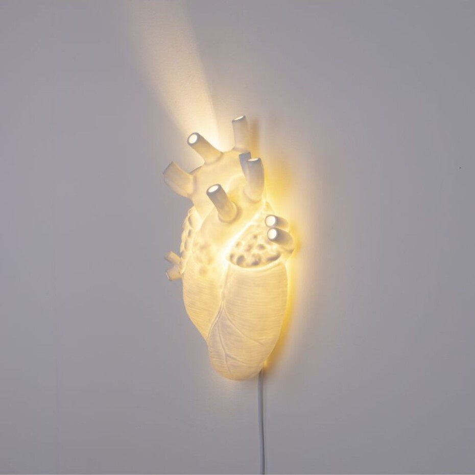Nástěnné dekorační světlo HEART 32 cm, bílá, Seletti - main (5)