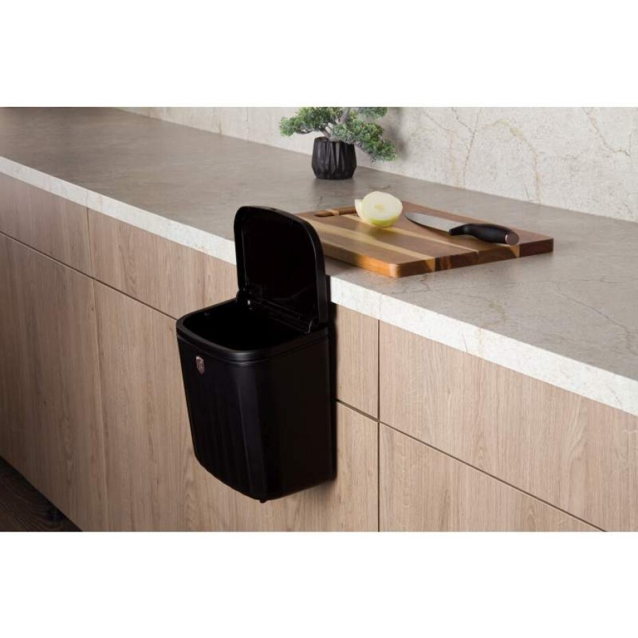 BERLINGERHAUS Koš odpadkový plastový 7 l Black Rose Collection BH-8609 - main (2)