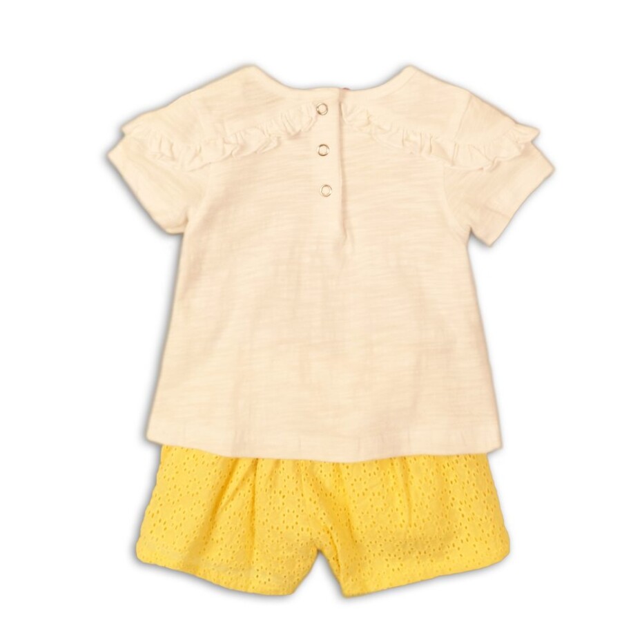 Kojenecký set dívčí - tričko a kraťasy, Minoti, Fruits 3, holka - 80/86 | 12-18m - main (1)