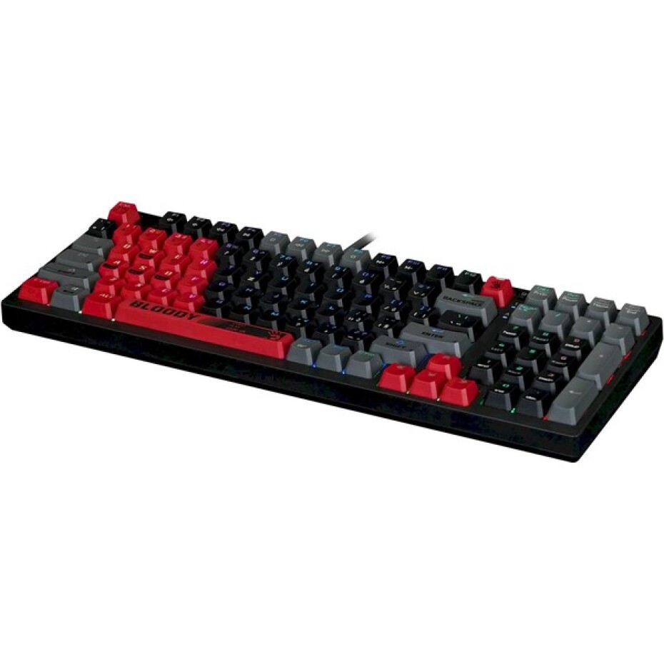 A4tech Bloody S98 Sports herní mechanická klávesnice (CZ/SK) černočervená - main (4)