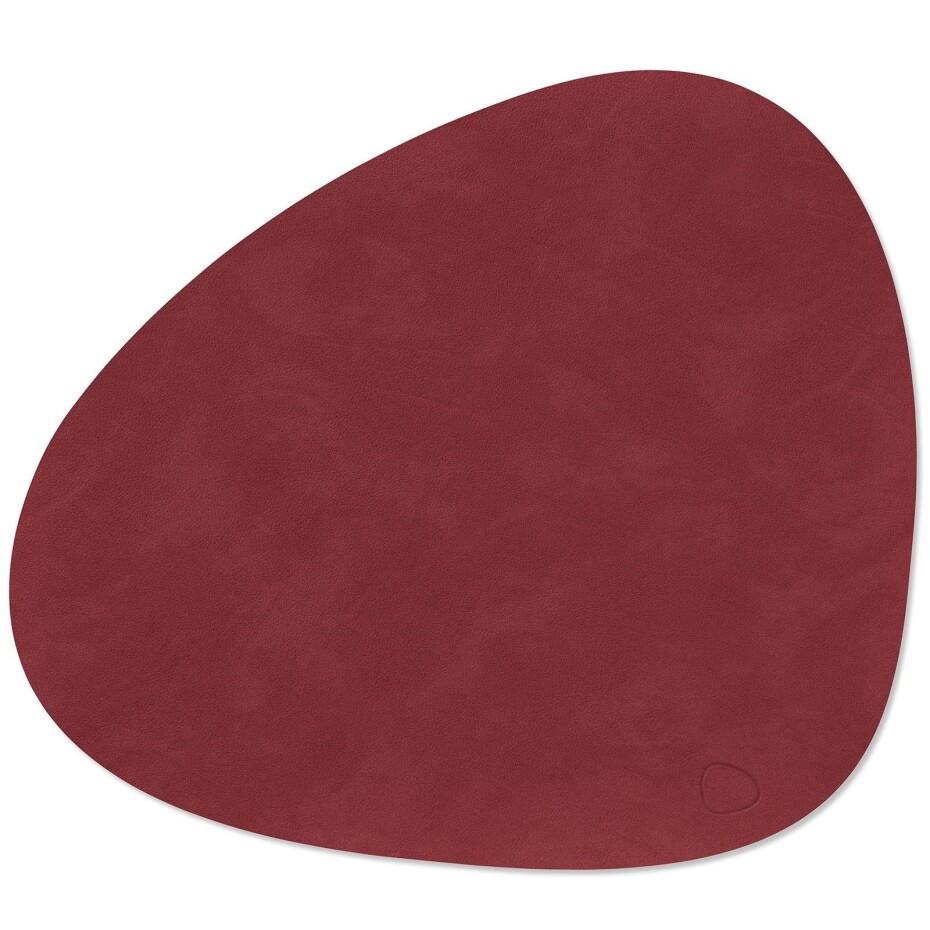 Prostírání CURVE NUPO 37 x 44 cm, červená, kůže, LIND DNA - main (0)