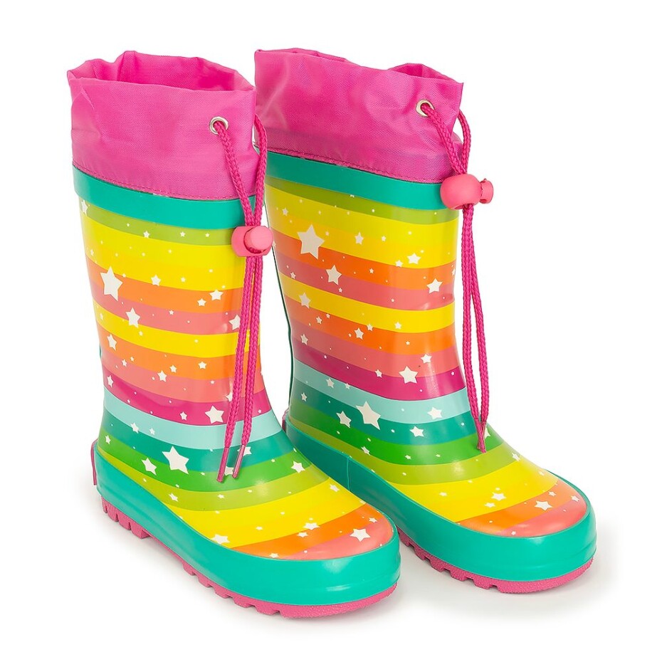 dívčí holínky gumové - potisk rainbow, Pidilidi, PL0051-01, holka - 32 - main (3)