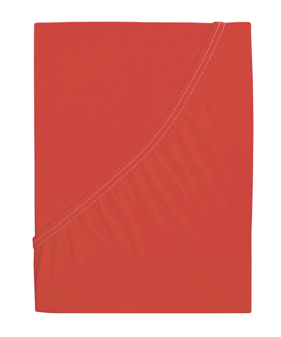 B.E.S. - Petrovice, s.r.o. Prostěradlo Jersey bavlna IDEAL - Jahodová Rozměr: 160 x 200 - main (1)