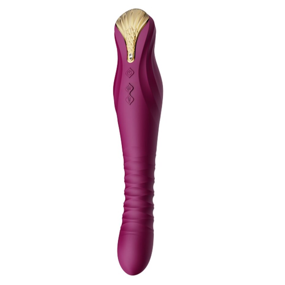Zalo King Vibrating Thruster Velvet Purple - main (2)
