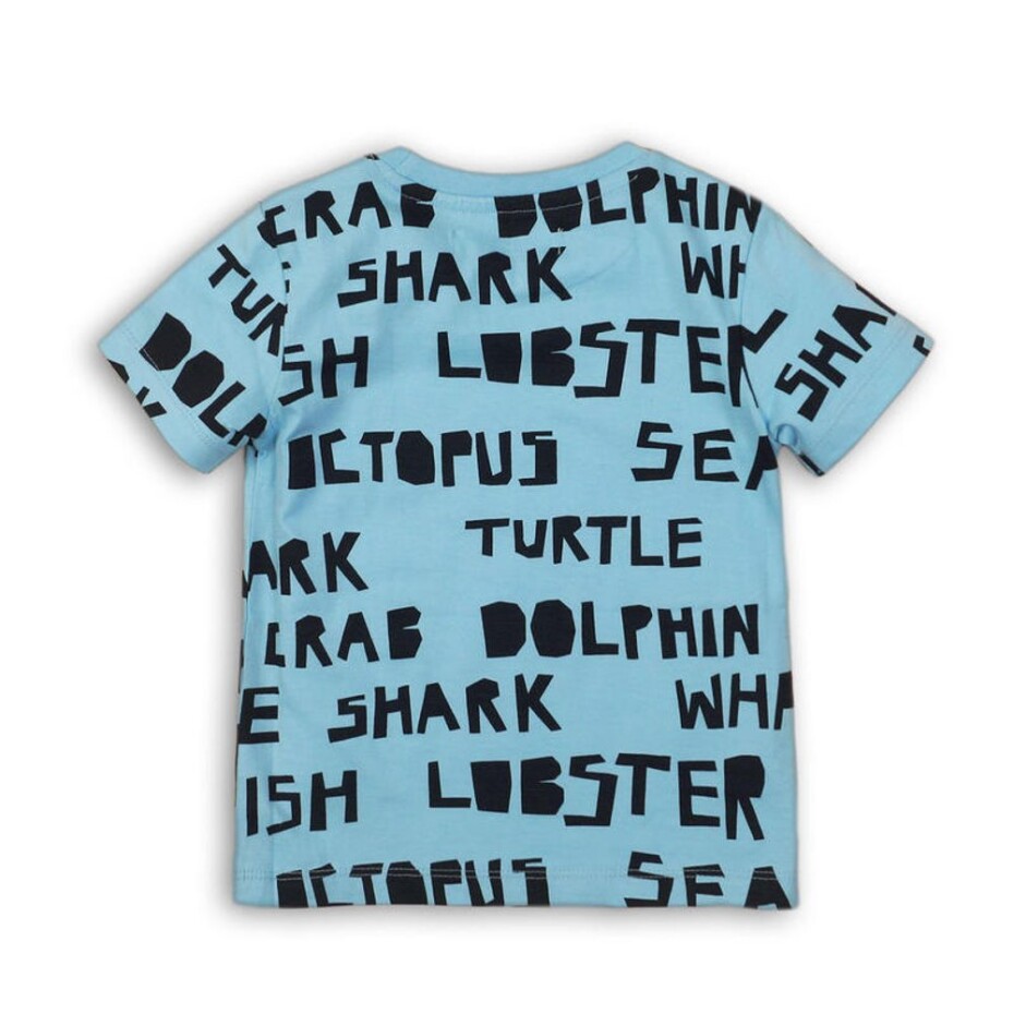 Tričko chlapecké s krátkým rukávem, Minoti, TB TSHIRT 1, modrá - 68/80 | 6-12m - main (1)