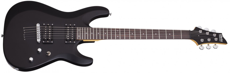 Schecter C6 Deluxe, Rosewood Fingerboard - Satin Black - main (0)