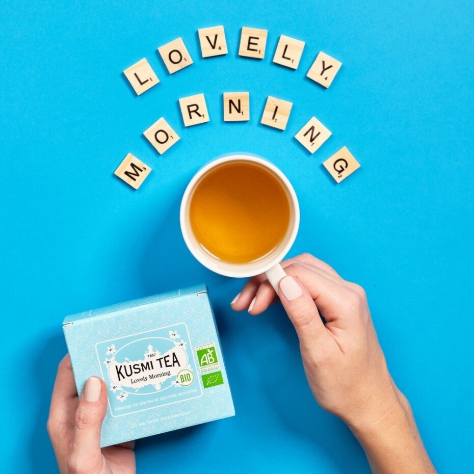 Zelený čaj LOVELY MORNING, 20 mušelínových sáčků, Kusmi Tea - main (2)